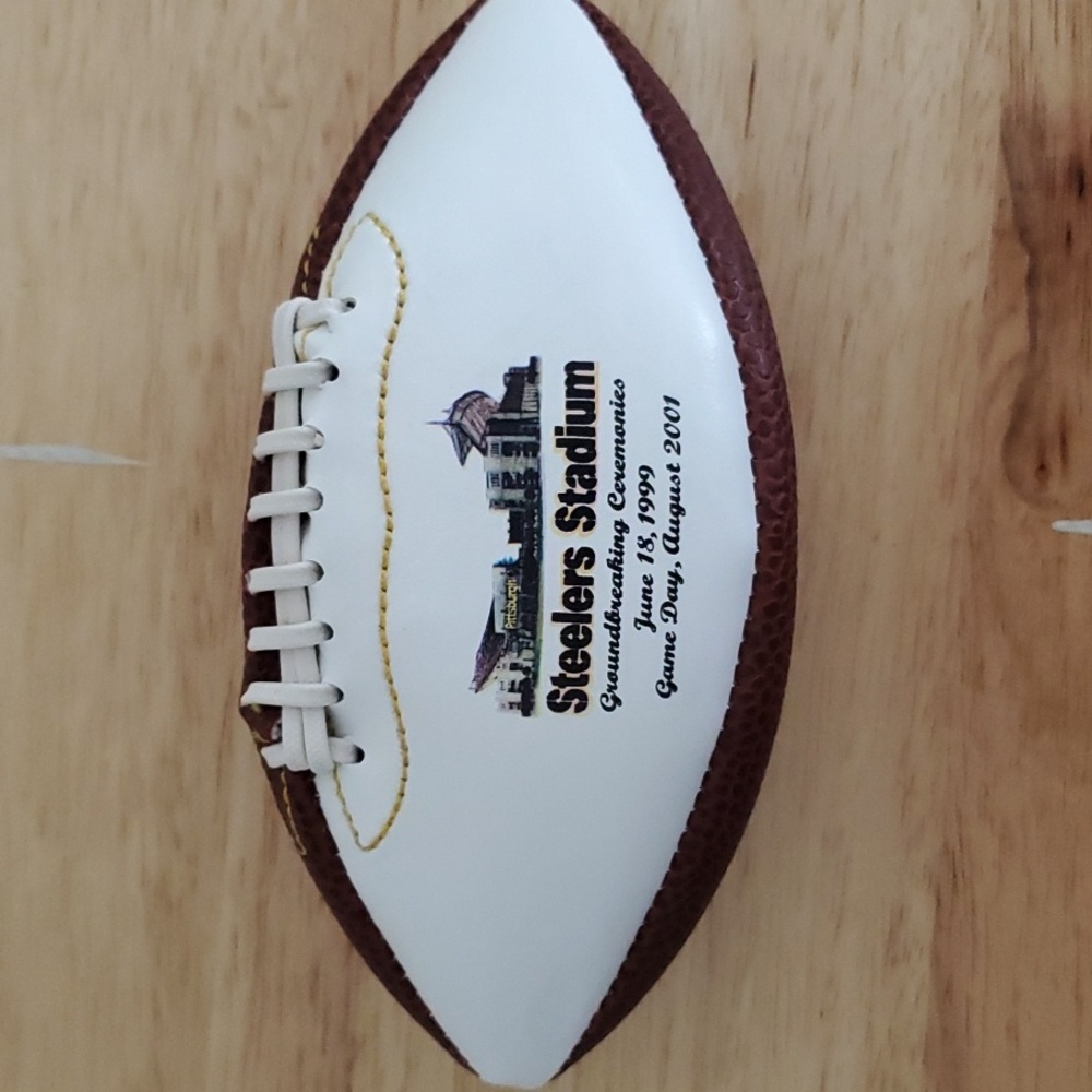 Vintage Steelers Stadium Groundbreaking Football